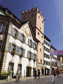 Voller Flair, die Marktgasse in Rheinfelden
