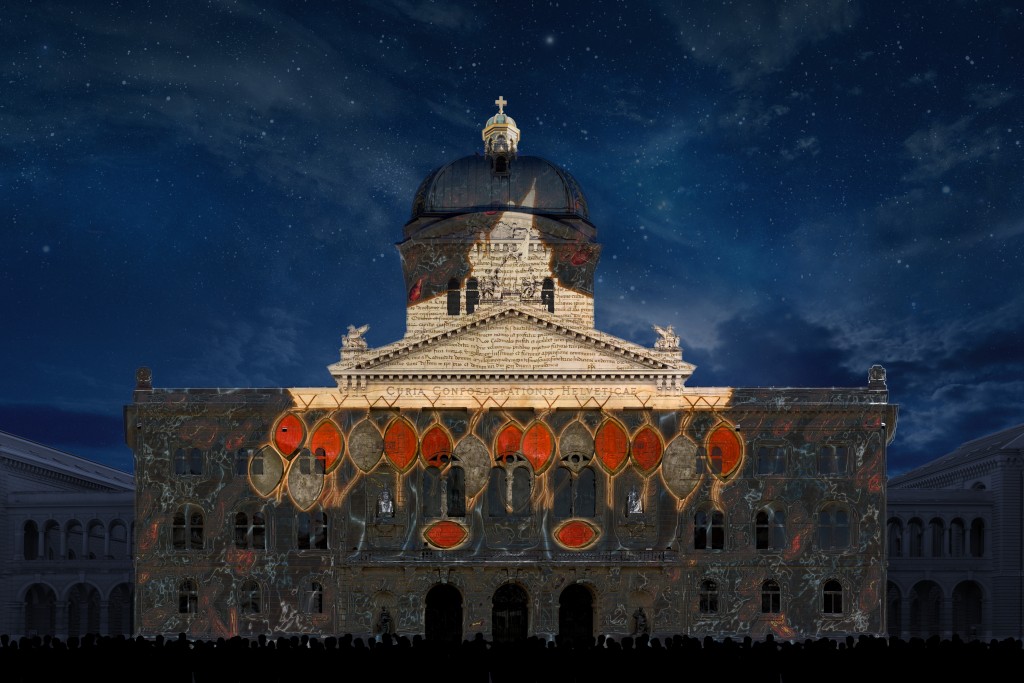 Fegefeuer - das Bundeshaus in speziellem Licht